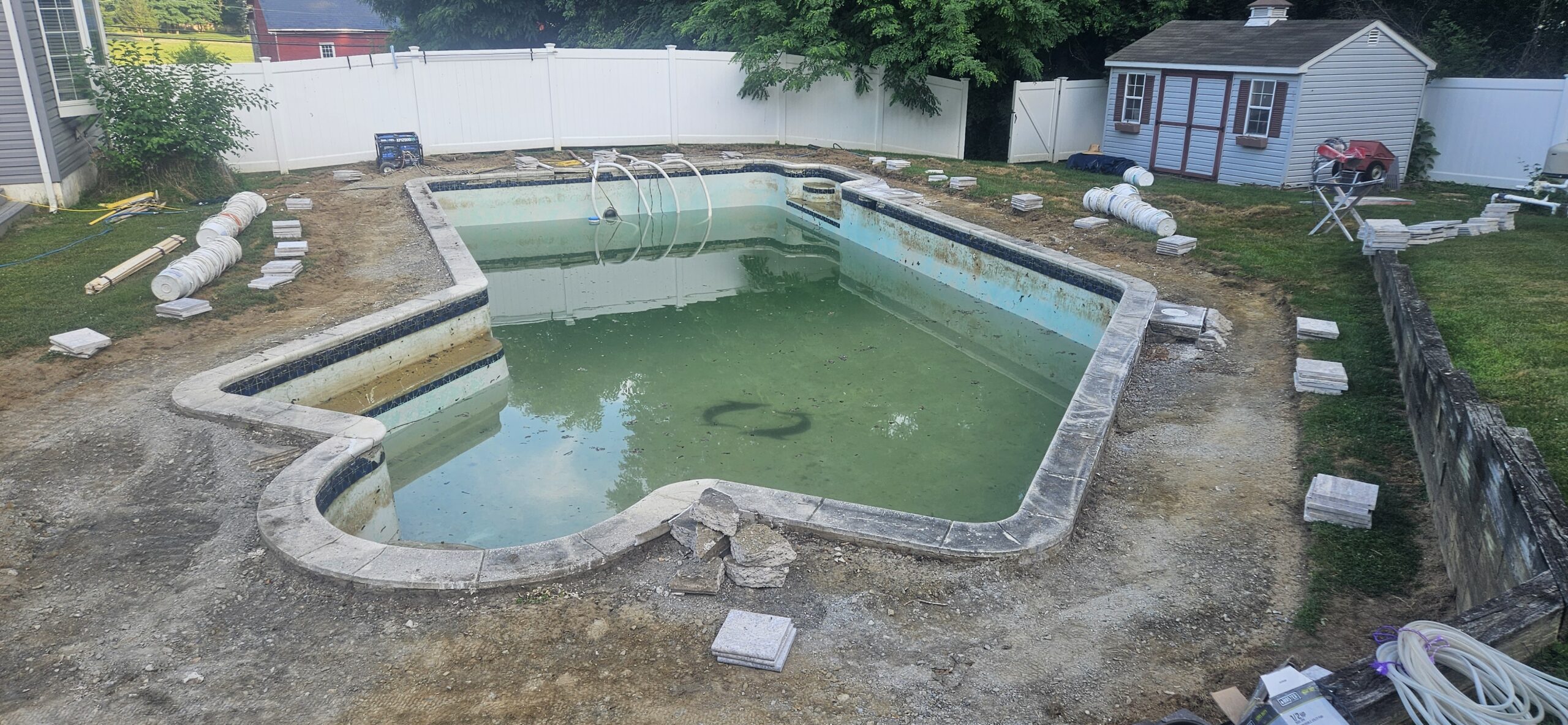 Downingtown, pa pool renovation & concrete pool deck