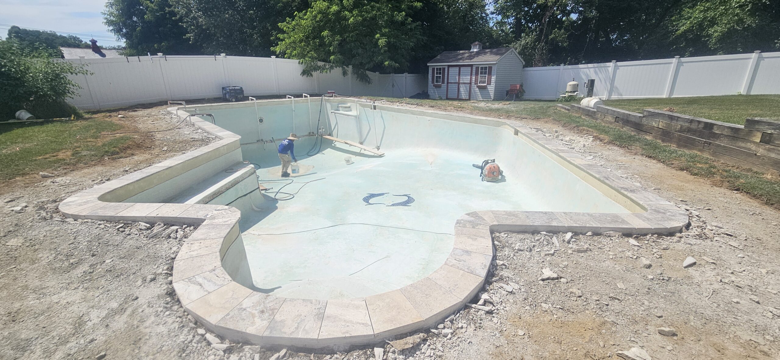 Downingtown, pa pool renovation & concrete pool deck