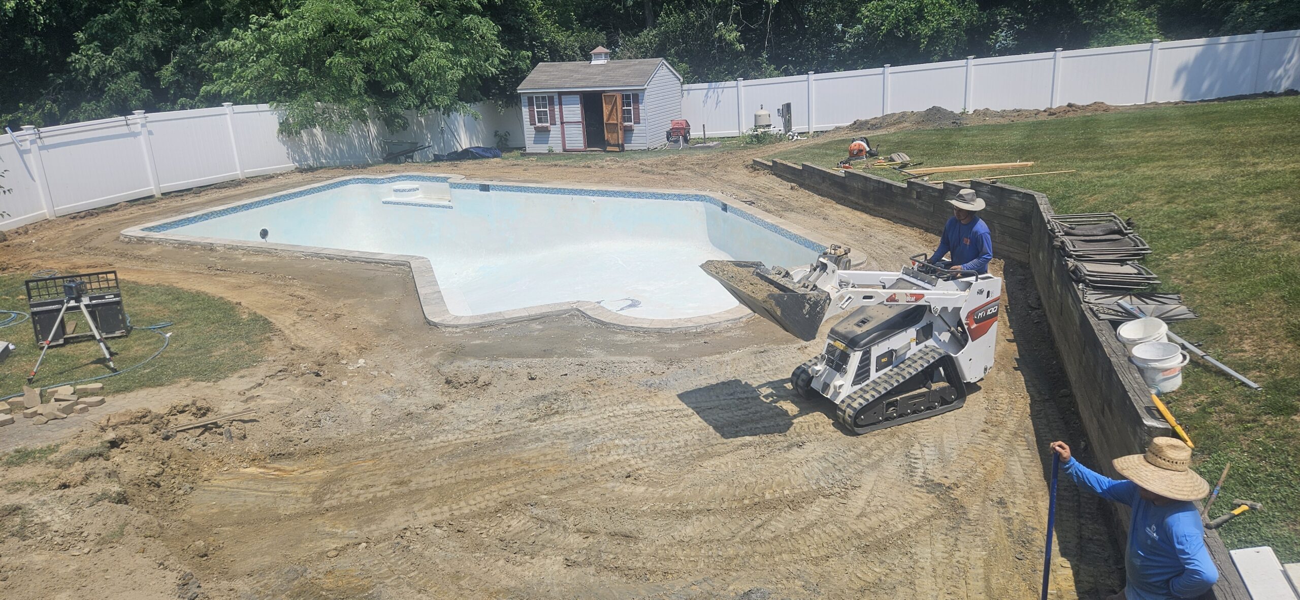 Downingtown, pa pool renovation & concrete pool deck