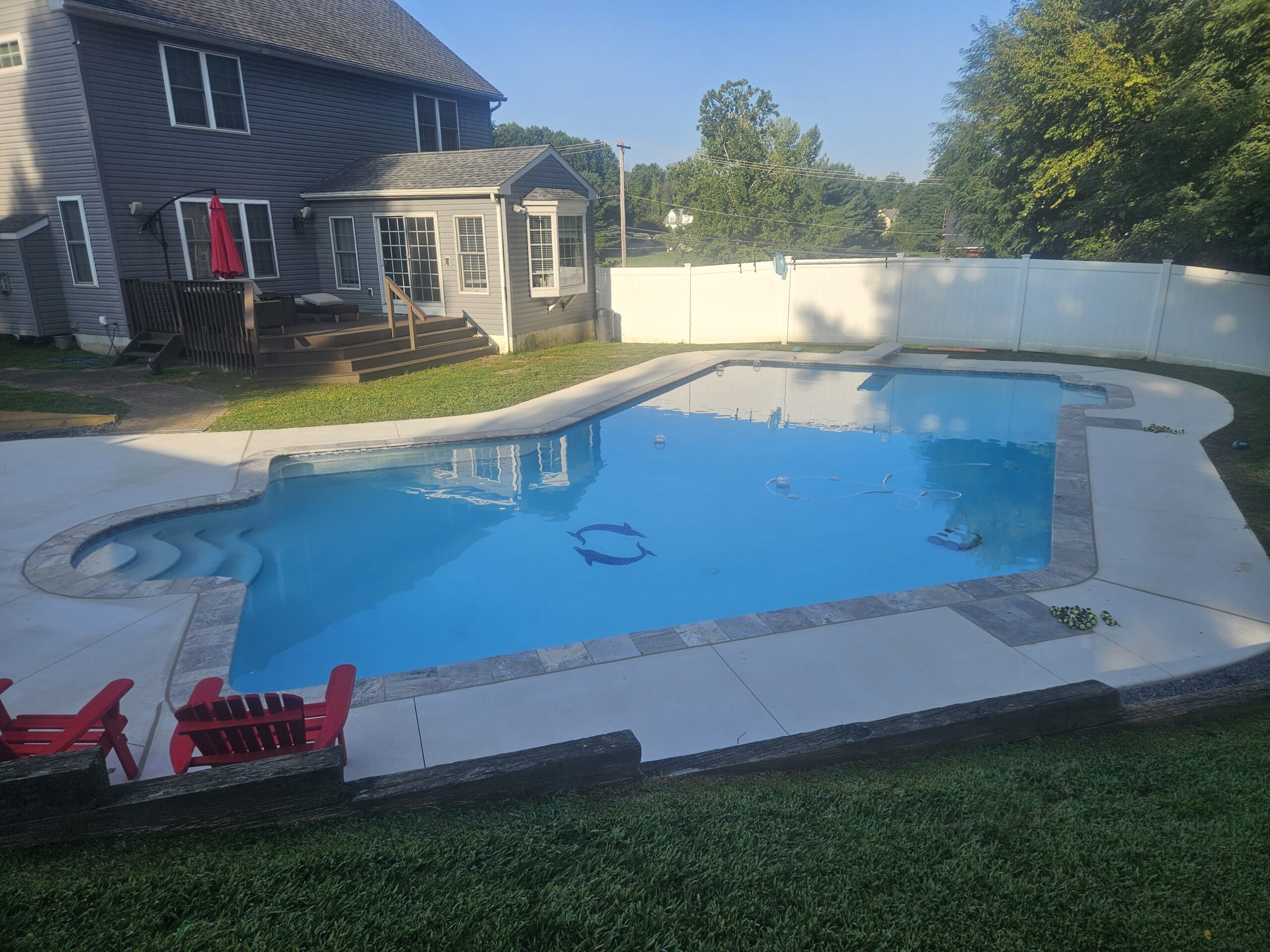 Downingtown, pa pool renovation & concrete pool deck