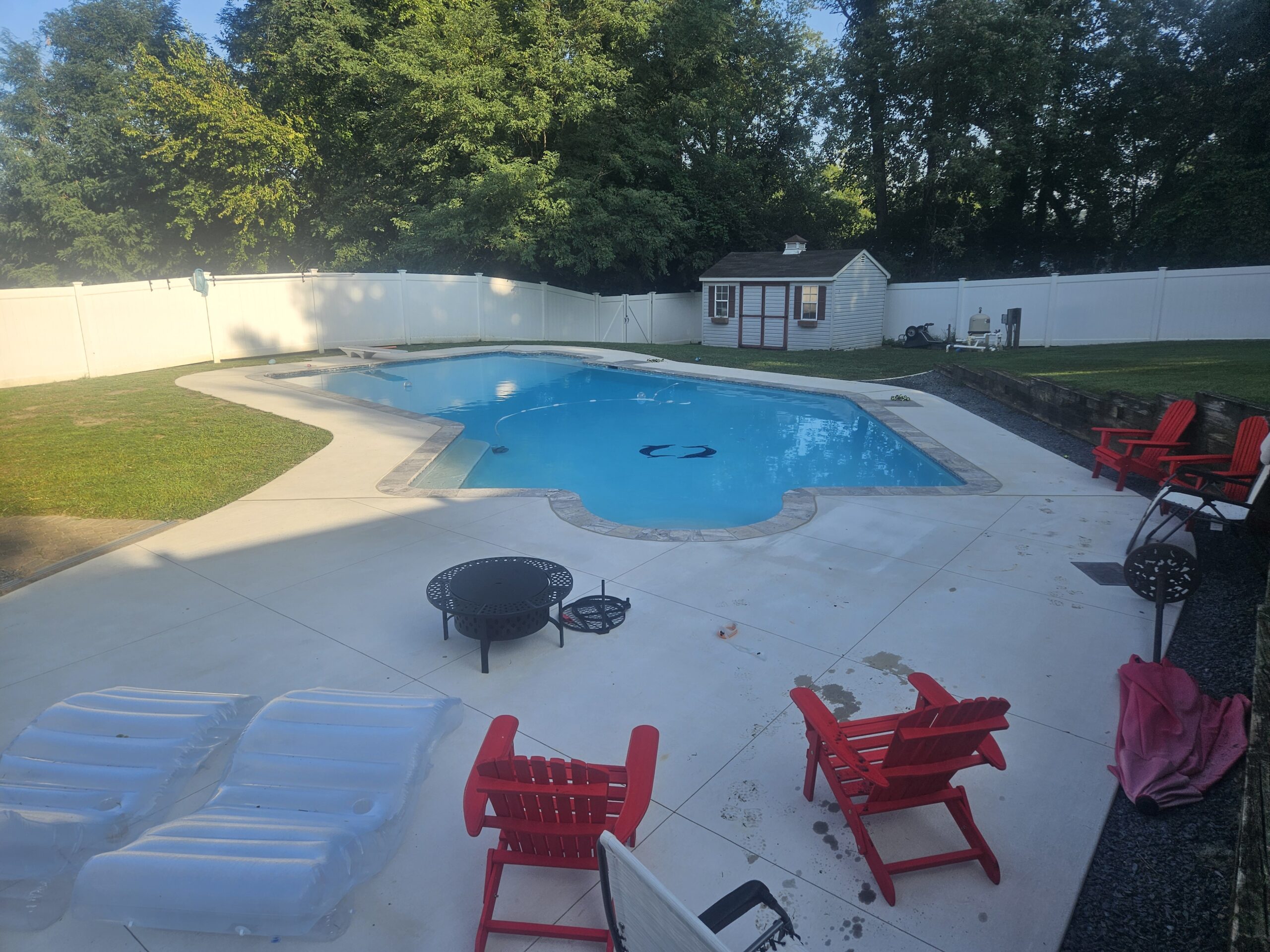 Downingtown, pa pool renovation & concrete pool deck