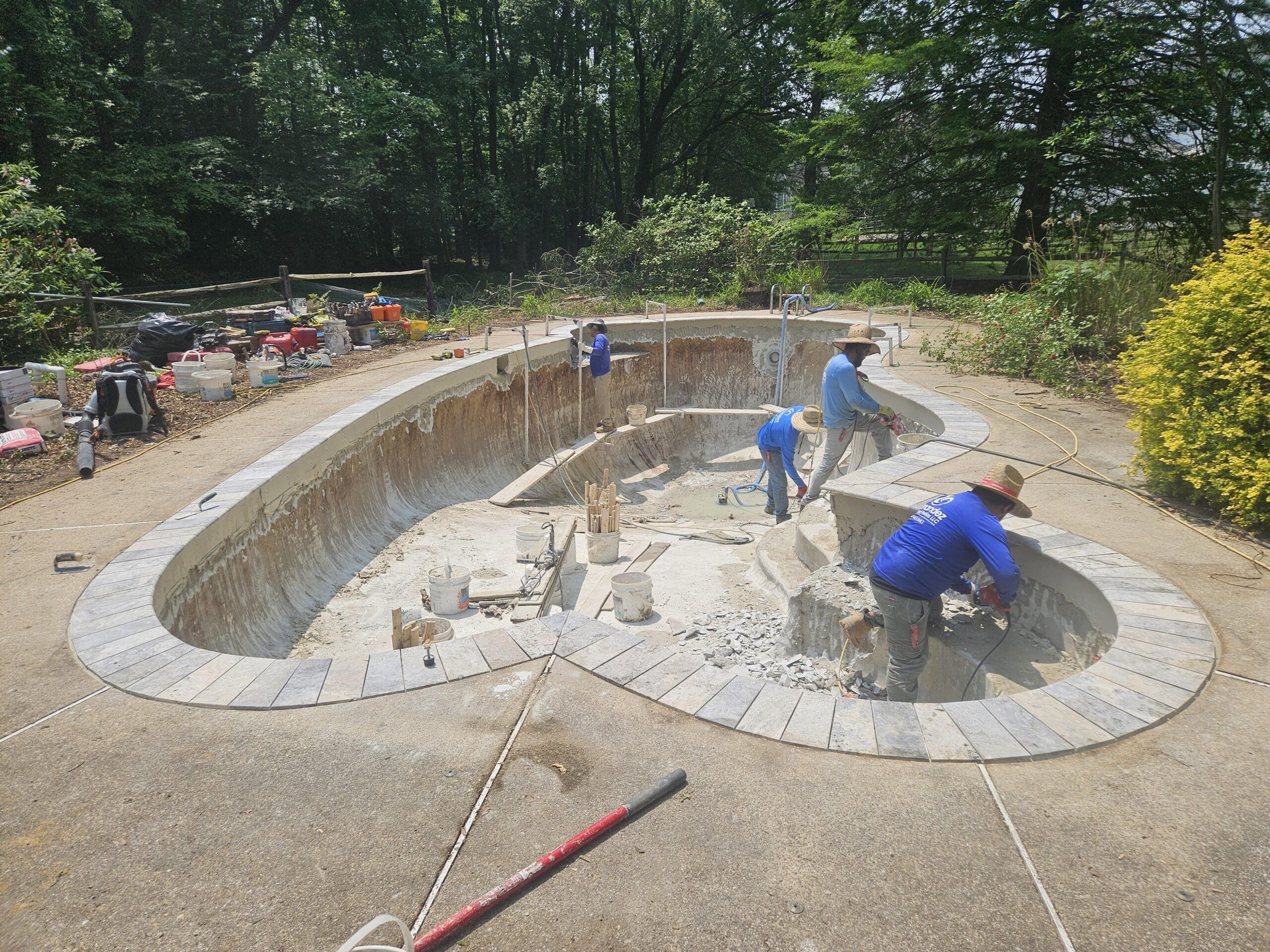 Garnet Valley PA pool renovation