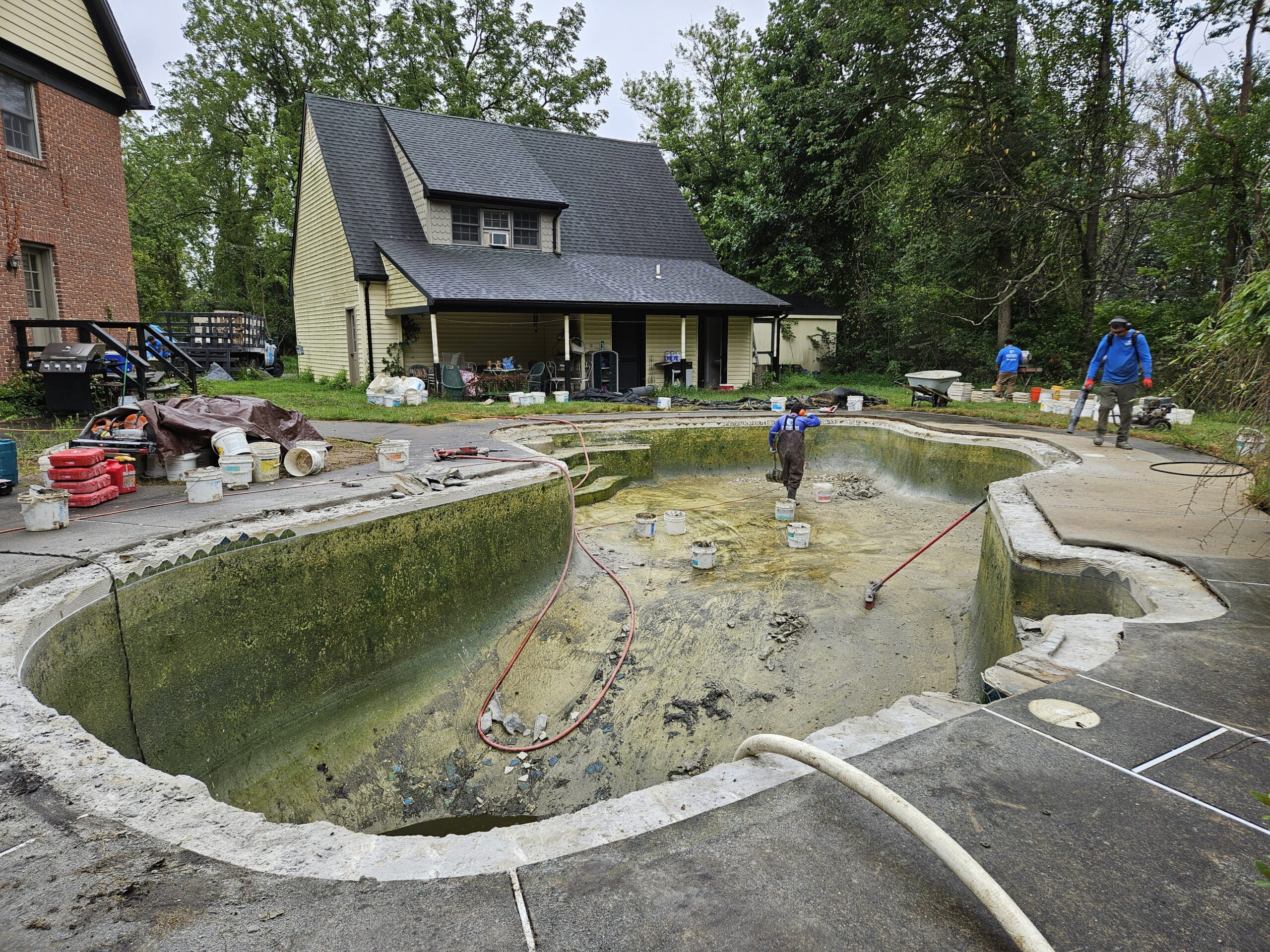 Glenmoore, pa pool renovation