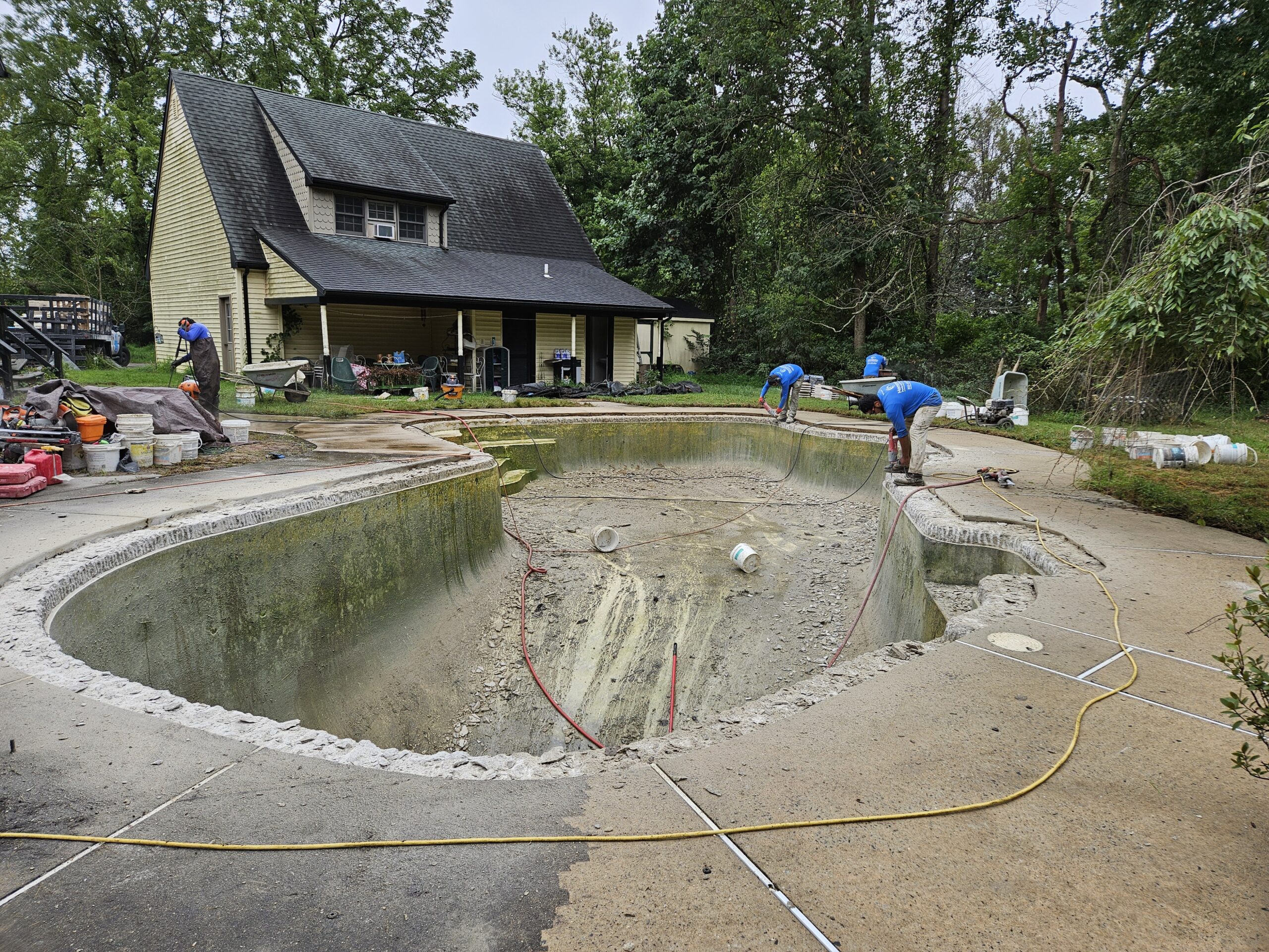 Glenmoore, pa pool renovation