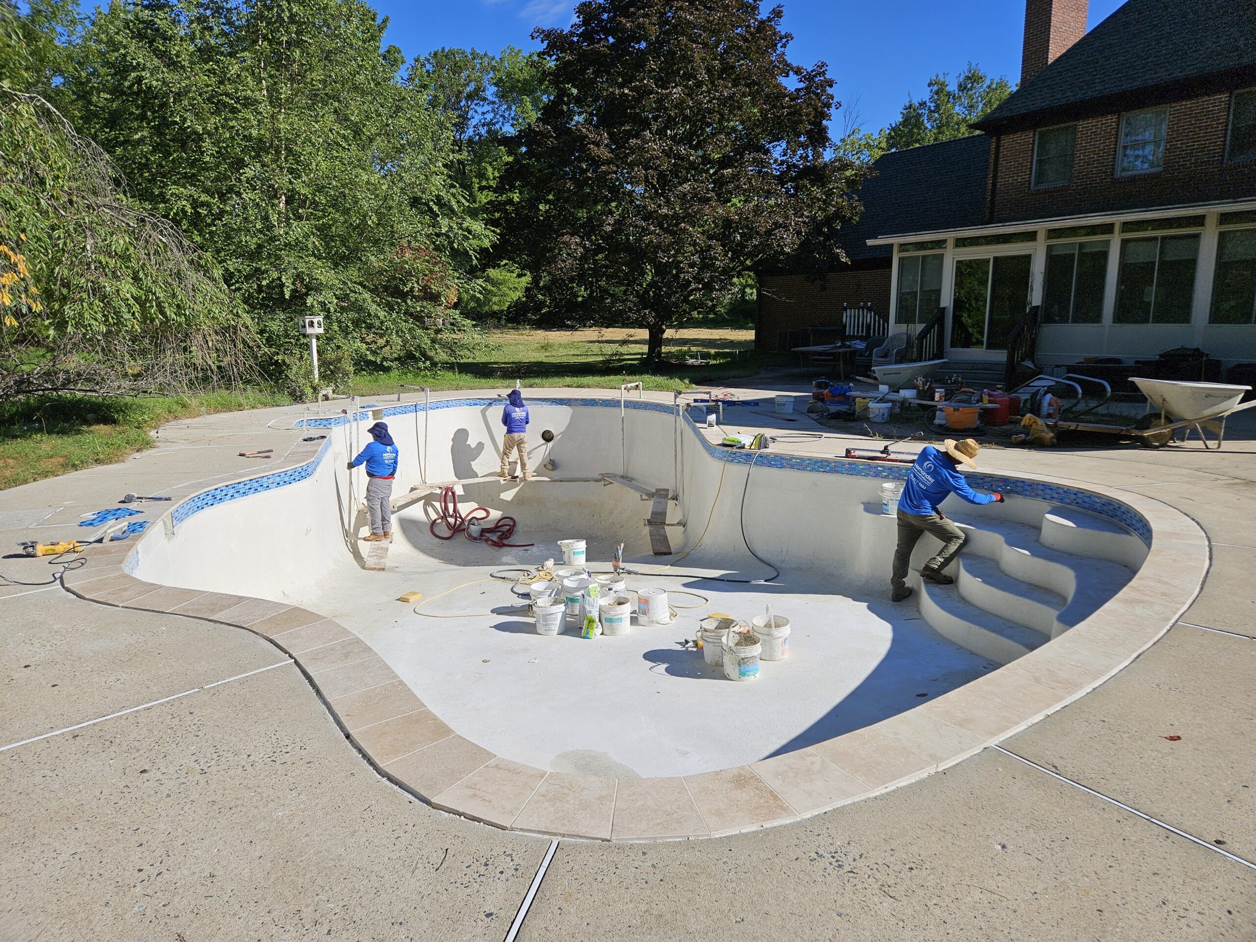 Glenmoore, pa pool renovation