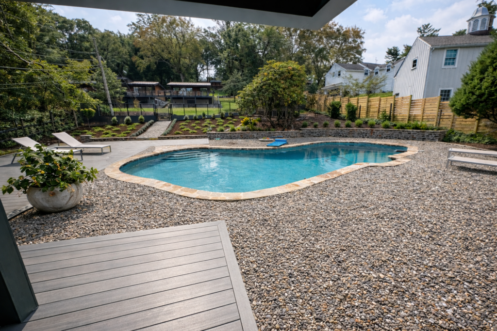 Wayne, pa pool renovation & landscaping