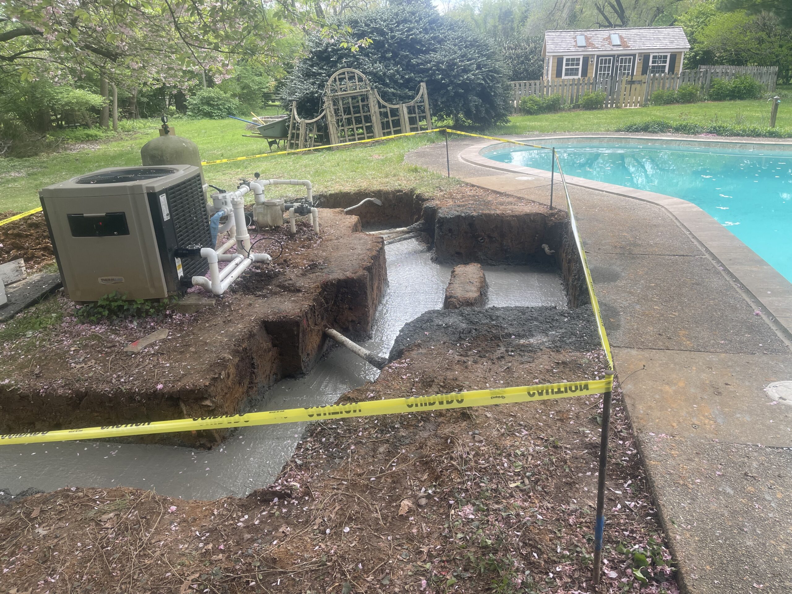 Water Feature & pergola in west Chester, Pa